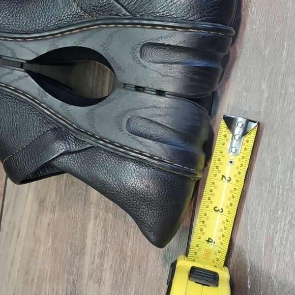 Born Women Y2K Leather Slip On Wedge Clogs shoes sz 7 - Picture 8 of 12